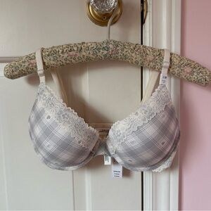Victoria’s Secret PINK Winter Plaid Push-Up Bra